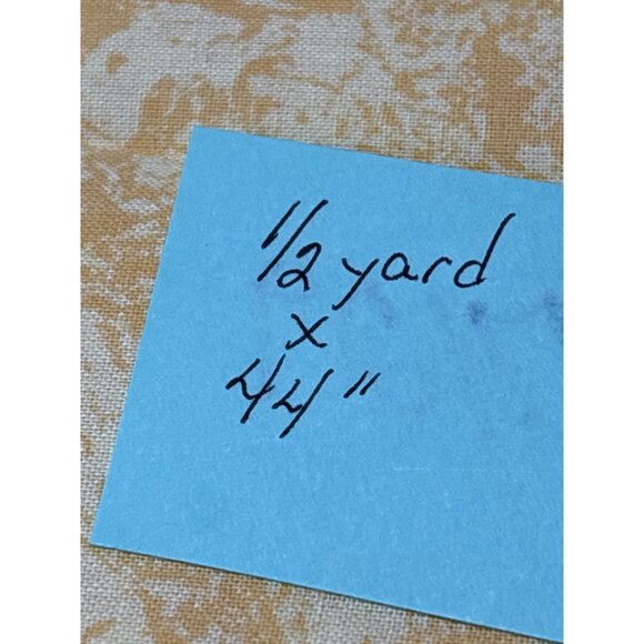 Yellow & White Marbled Cotton Fabric 1/2 yard x 44" for Sewing & Crafts - Picture 4 of 4